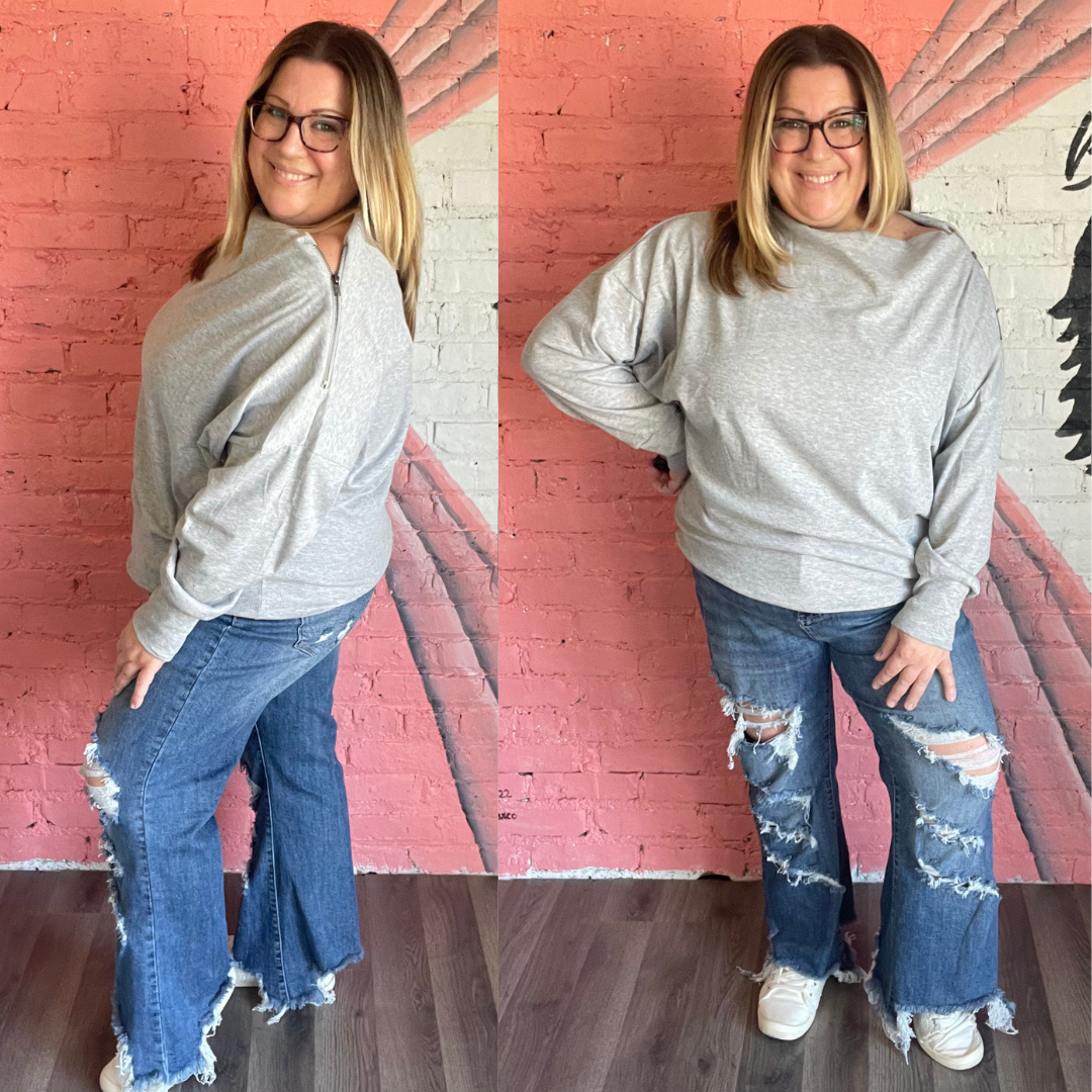 Bentley Shoulder Zipper Dolman