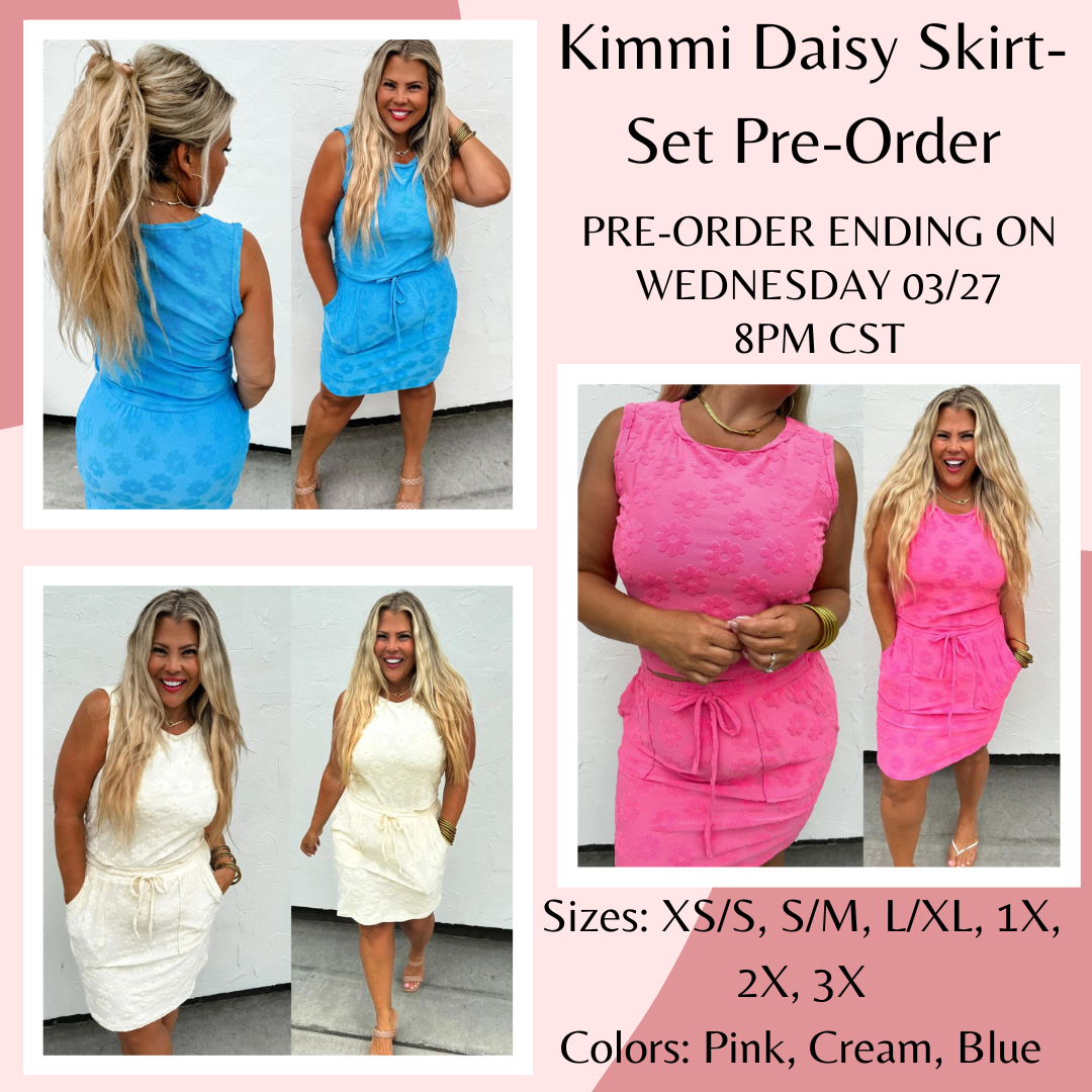 Kimmi Daisy Skirt Set Pre-Order