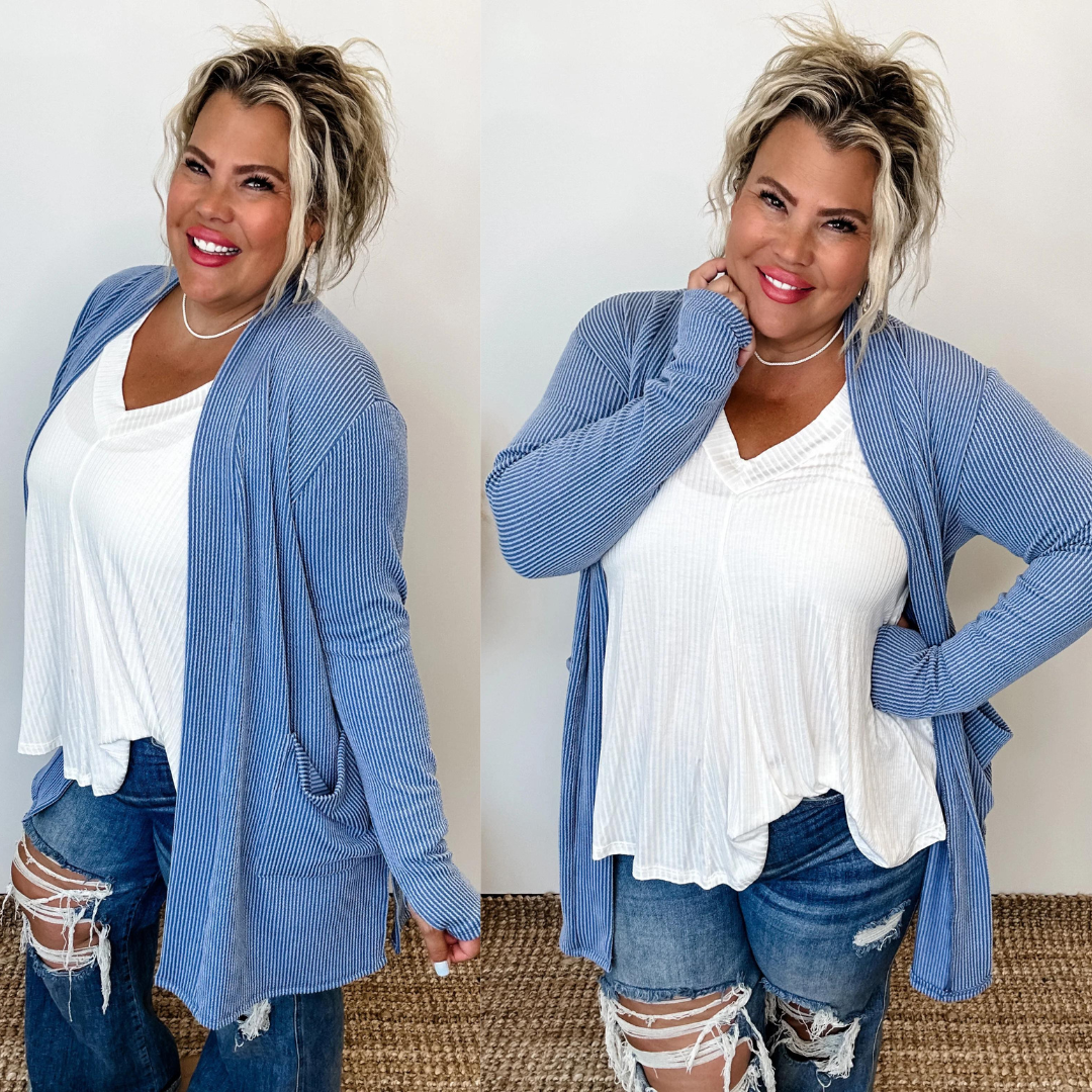 Reese Ribbed Cardigan with Thumbholes Pre-Order