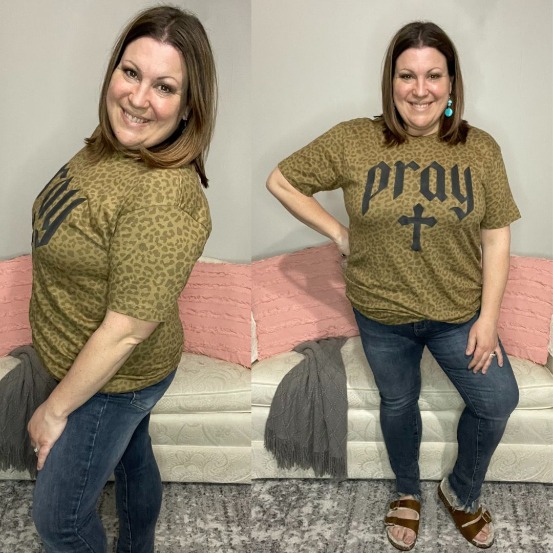 Pray Puff Print Graphic Tee