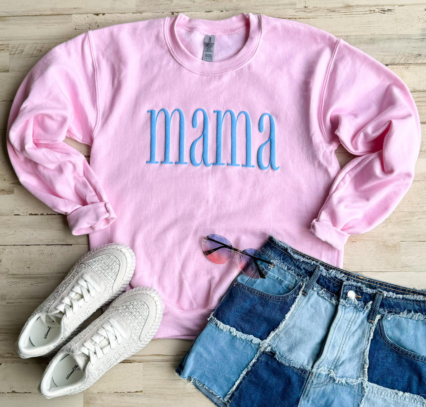 Pink & Blue Mama Sweatshirt/Tee Pre-Order