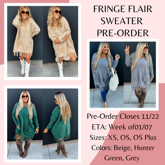 Fringe Flair Sweater Pre-Order