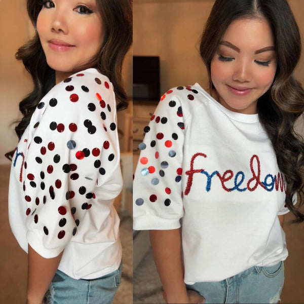 Abigail Freedom Sequin Sleeve Pre-Order