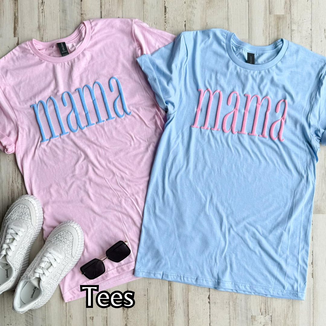 Pink & Blue Mama Sweatshirt/Tee Pre-Order