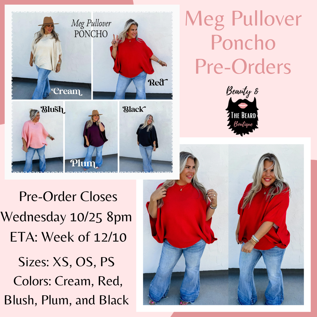 Meg Pullover Poncho Per-Order