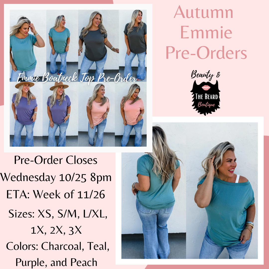 Autumn Emmie Boatneck Tunic Pre-Order