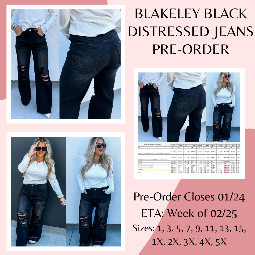 Blakeley Black Distressed Jeans