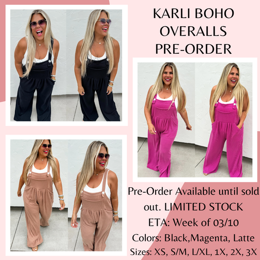 Karli Boho Overalls Pre-Order