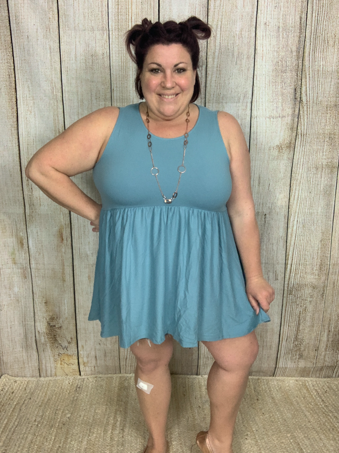 Sleeveless Baby Doll Tunic