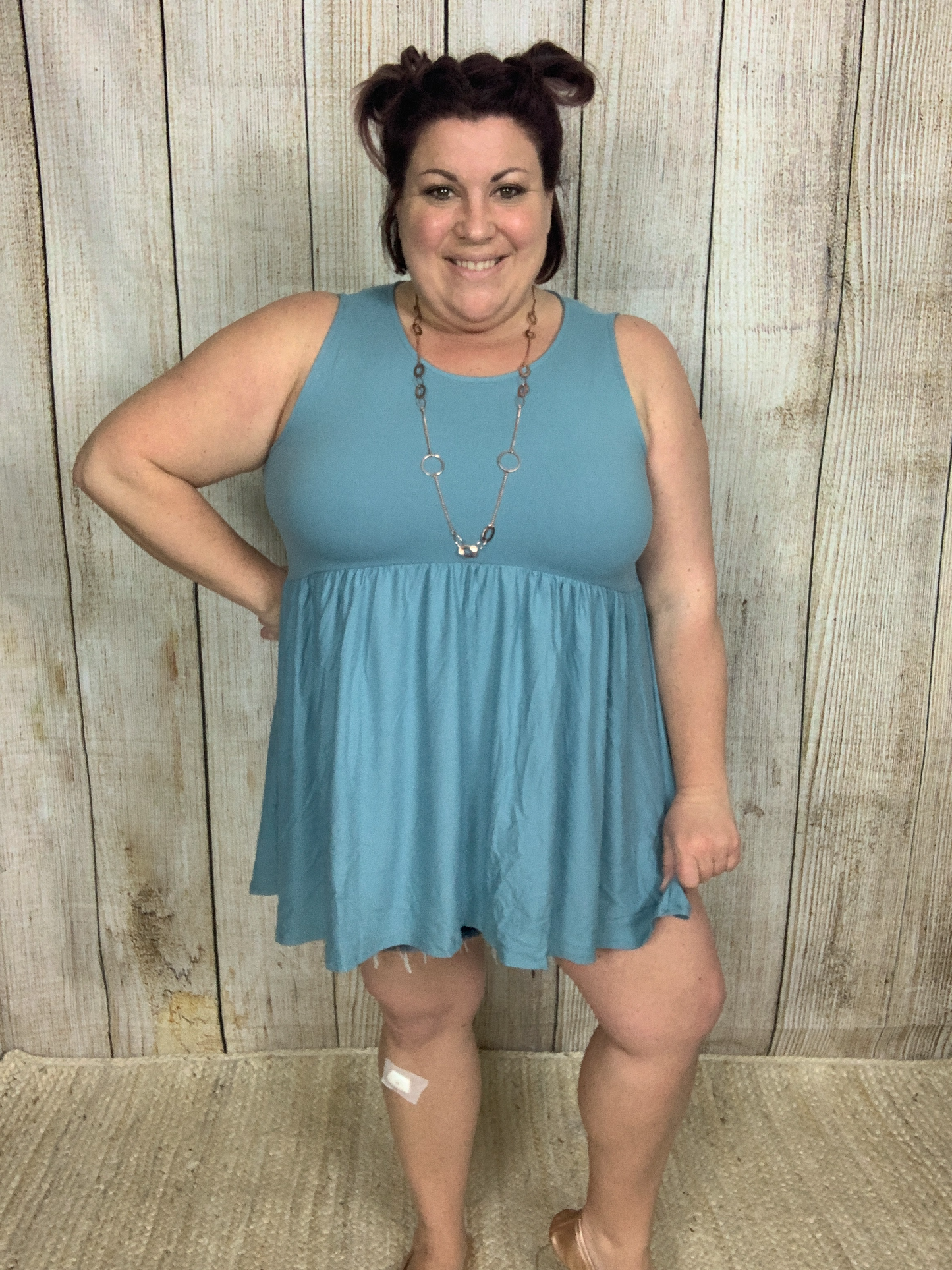 Sleeveless Baby Doll Tunic