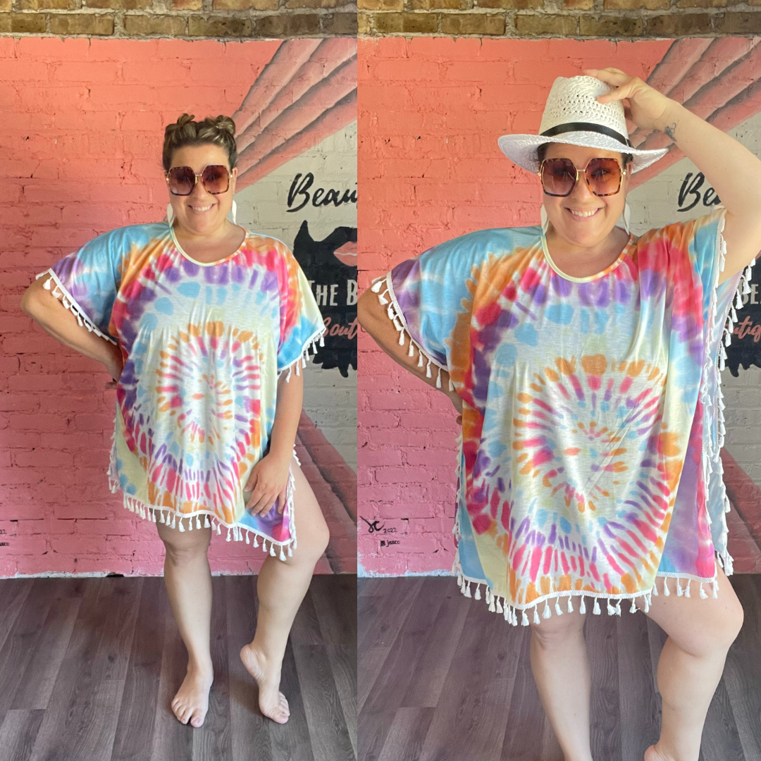 Vintage Tie Dye Cover-Up