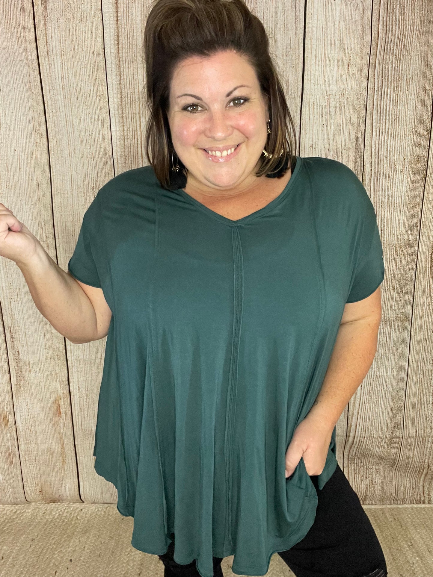 It's in the Details Soft Flare Top