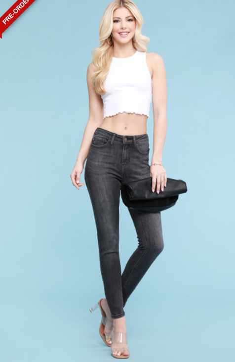 Judy Blue Off Black Skinny Jeans