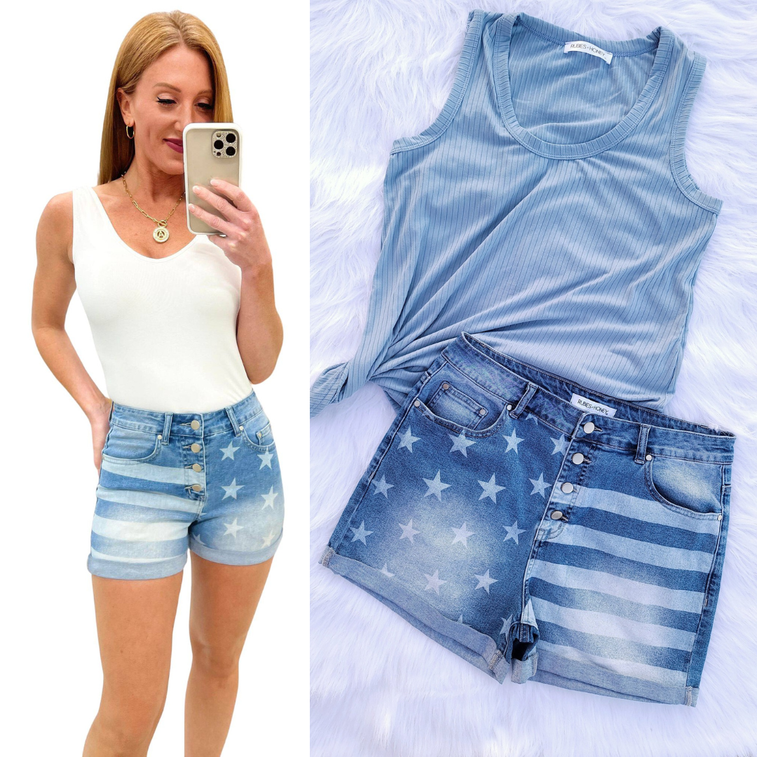 Rubies + Honey Stars & Stripes Shorts