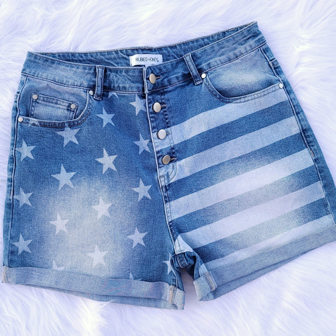 Rubies + Honey Stars & Stripes Shorts