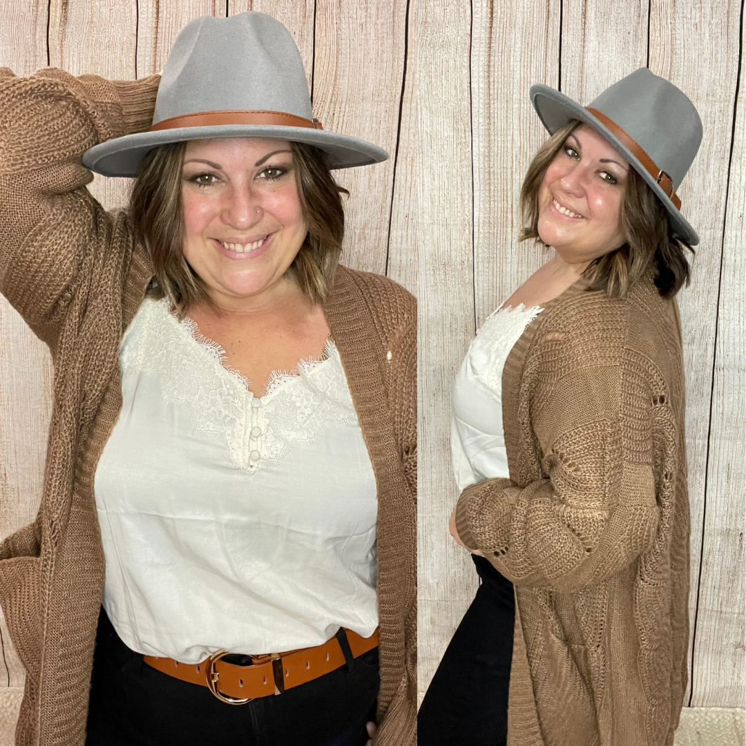 Belted Fedora Hat