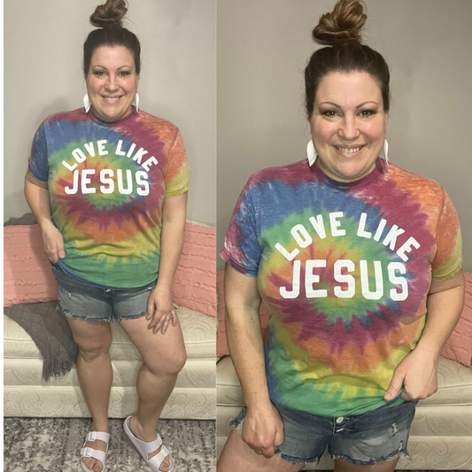 Love Like Jesus Acid Wash Tee