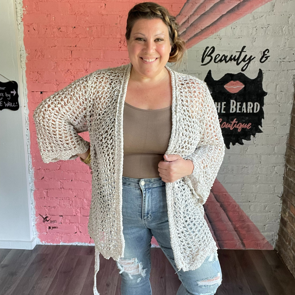 Open weave on sale summer cardigan